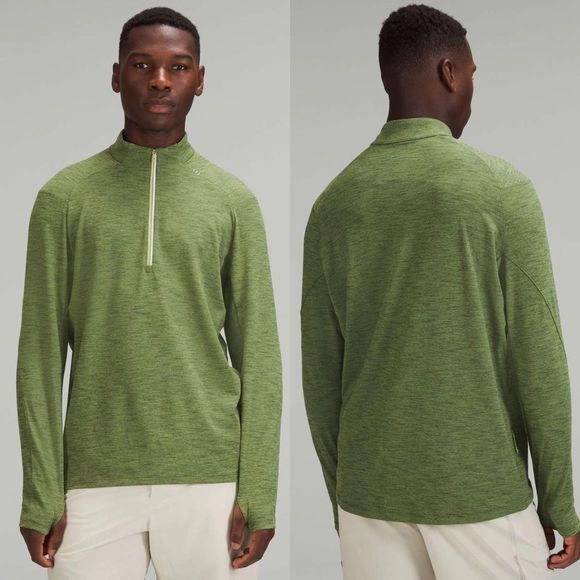 lululemon athletica Other - Lululemon Athletica Men’s Surge Warm 1/2 Zip in Green Size Large 2022